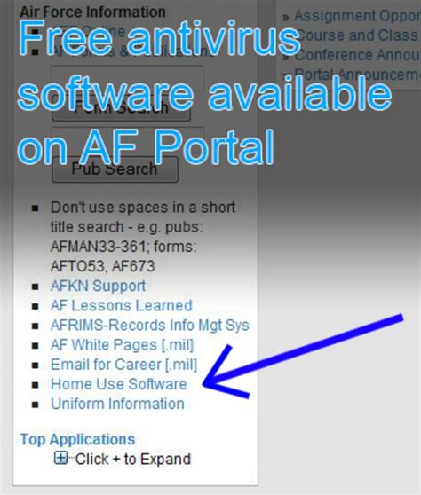 air force mcafee home use.